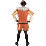 Piet verkleed kostuum luxe 4-delig - oranje - polyester - Pietenpakken voor volwassenen