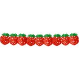 Bellatio Decorations - Gezond Fruit thema versiering thema slingers appel/aardbei - 3 meter per stuk