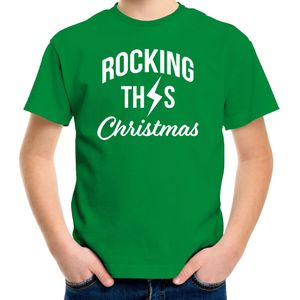 Rocking this Christmas Kerst t-shirt - groen - kinderen - Kerstkleding / Kerst outfit