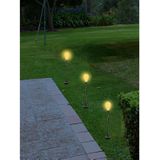 Solar tuinlamp/prikspot op zonne-energie 86 cm - Prikspots tuinverlichting