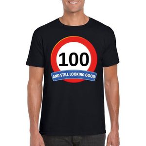 100 jaar and still looking good t-shirt zwart - heren - verjaardag shirts