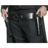 Western riem zwart met holsters