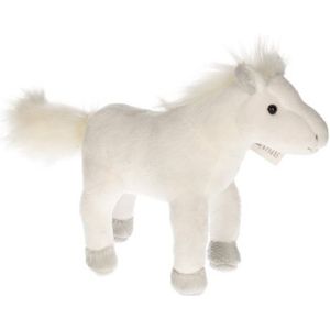 Pluche Paard Wit 19 cm