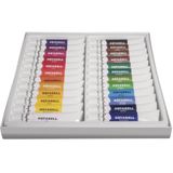 Aquarelverf/waterverf schilder setje 24 kleuren tubes 12 ml - Hobby/knutselmateriaal creatief