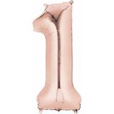 2019 folie ballonnen - rose goud - 66 x 88 cm - oud en nieuw versiering