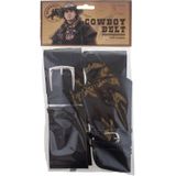 Verkleed cowboy holster voor een revolver/pistool voor volwassenen