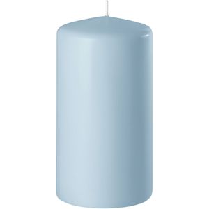 Enlightening Candles Cilinderkaars/Stompkaars Licht Blauw - 6 X 8 cm - 27 Branduren