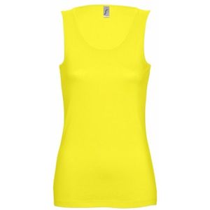 Sol's Basic tanktop - geel - voor dames - mouwloos shirt - katoen