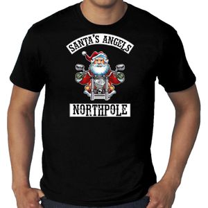 Grote maten fout Kerstshirt / Kerst t-shirt Santas angels Northpole zwart voor heren - Kerstkleding / Christmas outfit