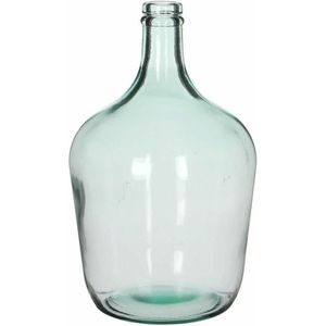 Mica Decorations Diego Fles Vaas - H56 x Ø40 cm - Gerecycled Glas - Transparant