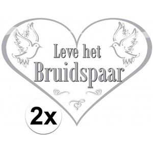 2x Deurbord bruidspaar