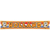 1x Oranje mega banner/ vlag Holland 370 x 60 cm - Oranje EK/ WK versiering artikelen