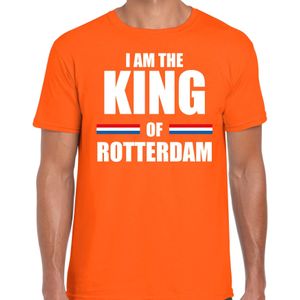 Koningsdag t-shirt I am the King of Rotterdam - heren - Kingsday Rotterdam outfit / kleding / shirt