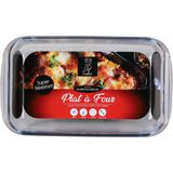 Chef Traiteur Ovenschaal van borosilicaat glas - rechthoek - 1.6 Liter - 30 x 18 x 5 cm