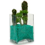 3x pakjes decoratie steentjes/kiezeltjes emerald groen 1,5 kg - Aquarium bodembedekking