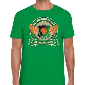 St. Patricks day drinking team t-shirt groen heren - St Patrick's day kleding