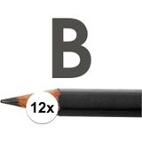 12x HB potloden voor volwassenen hardheid B