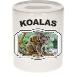 Dieren liefhebber koala spaarpot  9 cm jongens en meisjes - keramiek - Cadeau spaarpotten koalaberen liefhebber