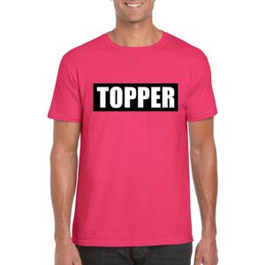 Toppers in concert Roze t-shirt Topper voor heren