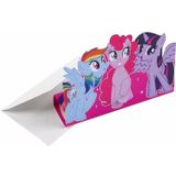 My Little Pony uitnodigingen 8x stuks - Kinder verjaardag feestje artikelen