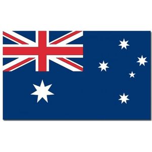 Vlag Australie 90 x 150 cm feestartikelen - Australie landen thema supporter/fan decoratie artikelen