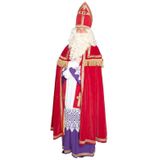 Sinterklaas kostuum - inclusief gouden staf 185 cm