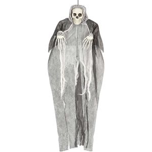 Fiestas Horror decoratie skelet/geraamte pop - hangend - 80 cm - griezelige Halloween hangdecoratie poppen