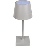 USB Tafellamp LED Dimbaar Grijs 26 cm van Kunststof - Nachtlampje - Tafel Lampje