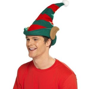 Kerst Elfen muts met oren voor volwassenen - Kerst verkleedkleding hoeden