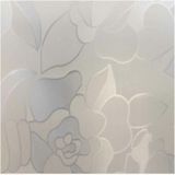 2x Stuks raamfolie bloemen semi transparant 45 cm x 2 meter zelfklevend - Glasfolie - Anti inkijk folie