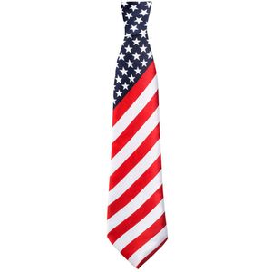 USA Amerikaanse vlag thema verkleed stropdas - Carnaval verkleed spullen