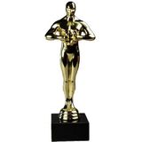 4x Luxe award beeldje 22 cm feestartikelen  - Cadeau prijzen/awards/trofee