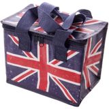 Kleine koeltas Union Jack/United Kingdom print voor 6/sixpack blikjes - Koelboxen/koeltassen - Lunchtrommel