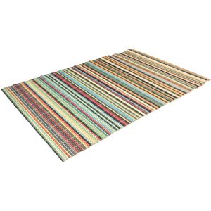 8x Bamboe placemat/onderlegger 30 x 45 cm gekleurd - Tafeldecoratie - Tafelonderlegger 8 stuks
