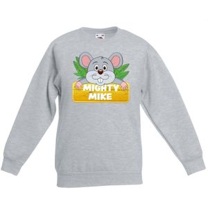 Mighty Mike sweater grijs voor kinderen - unisex - muizen trui - kinderkleding / kleding