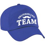 4x Blauw vrijgezellenfeest petje Vrijgezellen Team heren - Vrijgezellenfeest man artikelen/ petjes