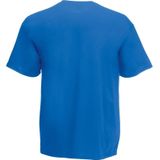 Set van 2x stuks basic kobalt blauw t-shirt voor heren - voordelige katoenen shirts - 100% katoen. Regular fit, maat: 2XL (44/56)