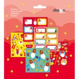 Sinterklaas cadeau stickers - naam stickers - 20 vellen