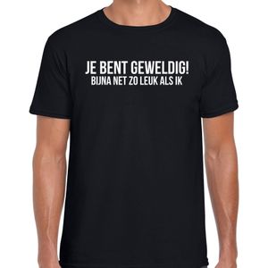 Fun t-shirt je bent geweldig - zwart - heren - feest shirt