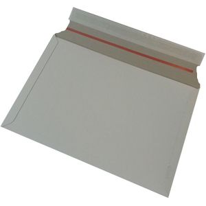 80x stuks witte kartonnen verzendenveloppen 38 x 26 cm - Enveloppen verzendmateriaal/verpakkingen