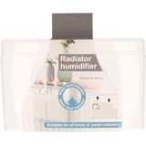 Excellent Houseware Radiator bak - 10x - waterverdampers/luchtbevochtigers - wit - kunststof - 19 x 13 cm