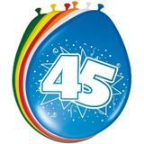 Folat - 45 jaar verjaardag versiering slingers/ballonnen/folie letters