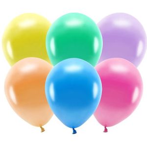 200x Gekleurde mix ballonnen 26 cm eco/biologisch afbreekbaar - Milieuvriendelijke ballonnen