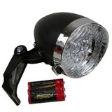 Fietsverlichting set klassieke koplamp en achterlicht - LED - inclusief 5x AAA - universele fietsverlichting op batterij - voorlichten / achterlichten