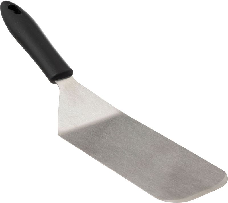 5Five Keukengerei bakspatel/bakspaan - zilver rvs - 32 x 7.5 cm - breed model