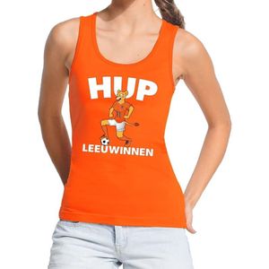 Nederland supporter tanktop / mouwloos shirt Hup Leeuwinnen oranje dames - landen kleding