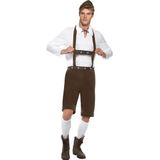 Bruine Oktoberfest lederhosen voor heren - Bierfeest kostuum