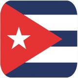 45x Bierviltjes Cubaanse vlag vierkant - Cuba feestartikelen - Landen decoratie