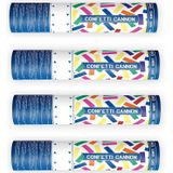 Feestpakket van 8x stuks confetti papier kanonnen kleuren mix 20 cm - Confettikanonnen - Partyshooters - Feestartikelen