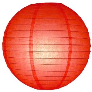 Luxe bol lampion rood 25 cm